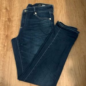 Ripped Armani exchange boyfriend jeans